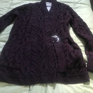 Aran crafts Merino wool sweater